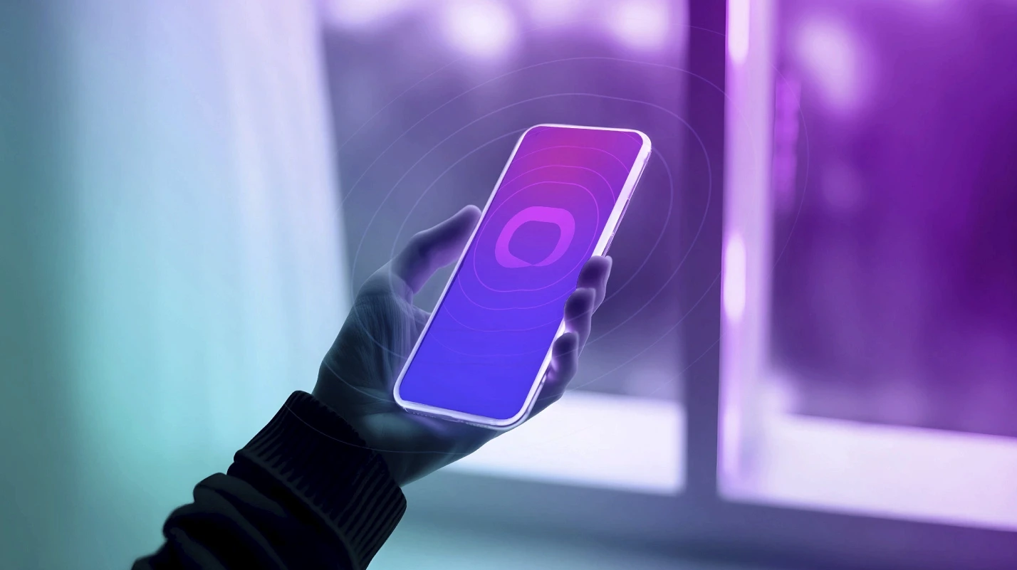 Creatividad de ORATIOO Mobile con un teléfono para el trabajo en movilidad